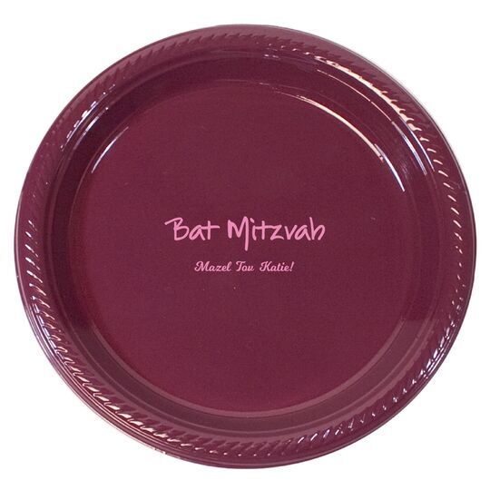 Studio Bat Mitzvah Plastic Plates